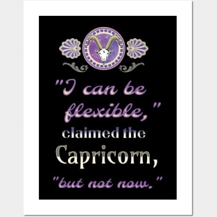 Ironic astrological quotes: Capricorn Posters and Art